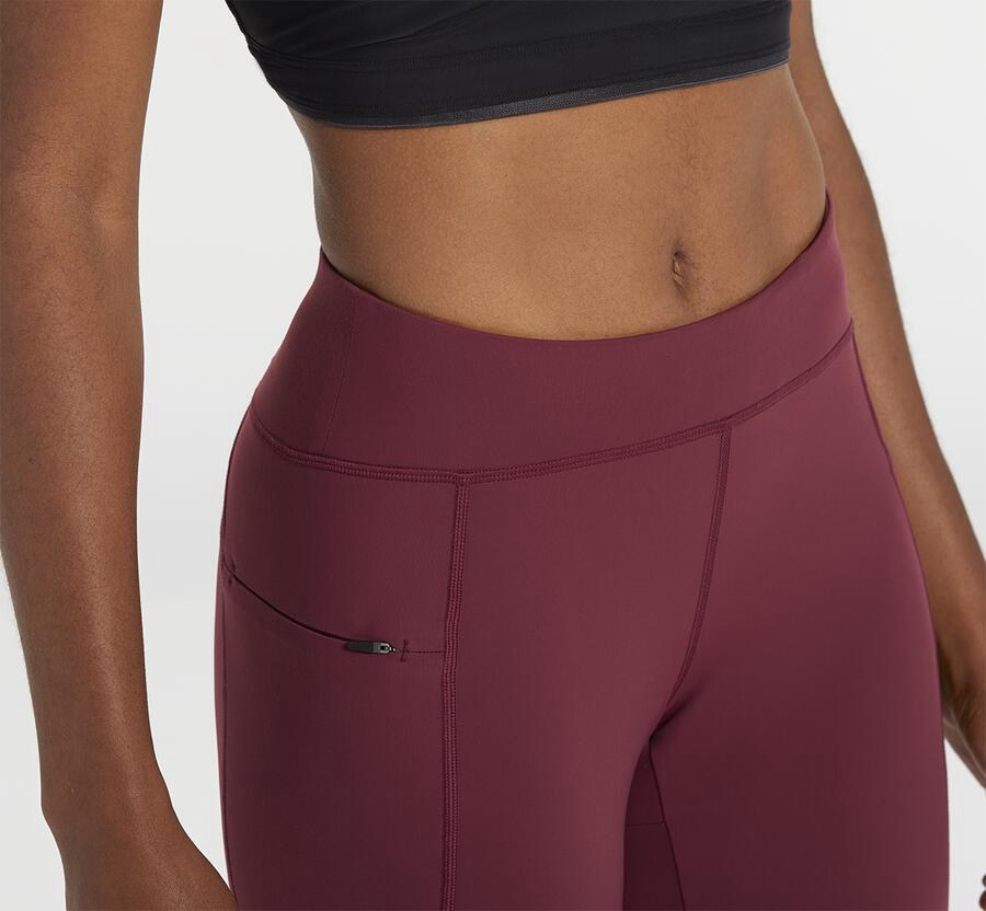 Hoka One One Broek Dames - Performance Crop Tight - Bruin - EV8951426